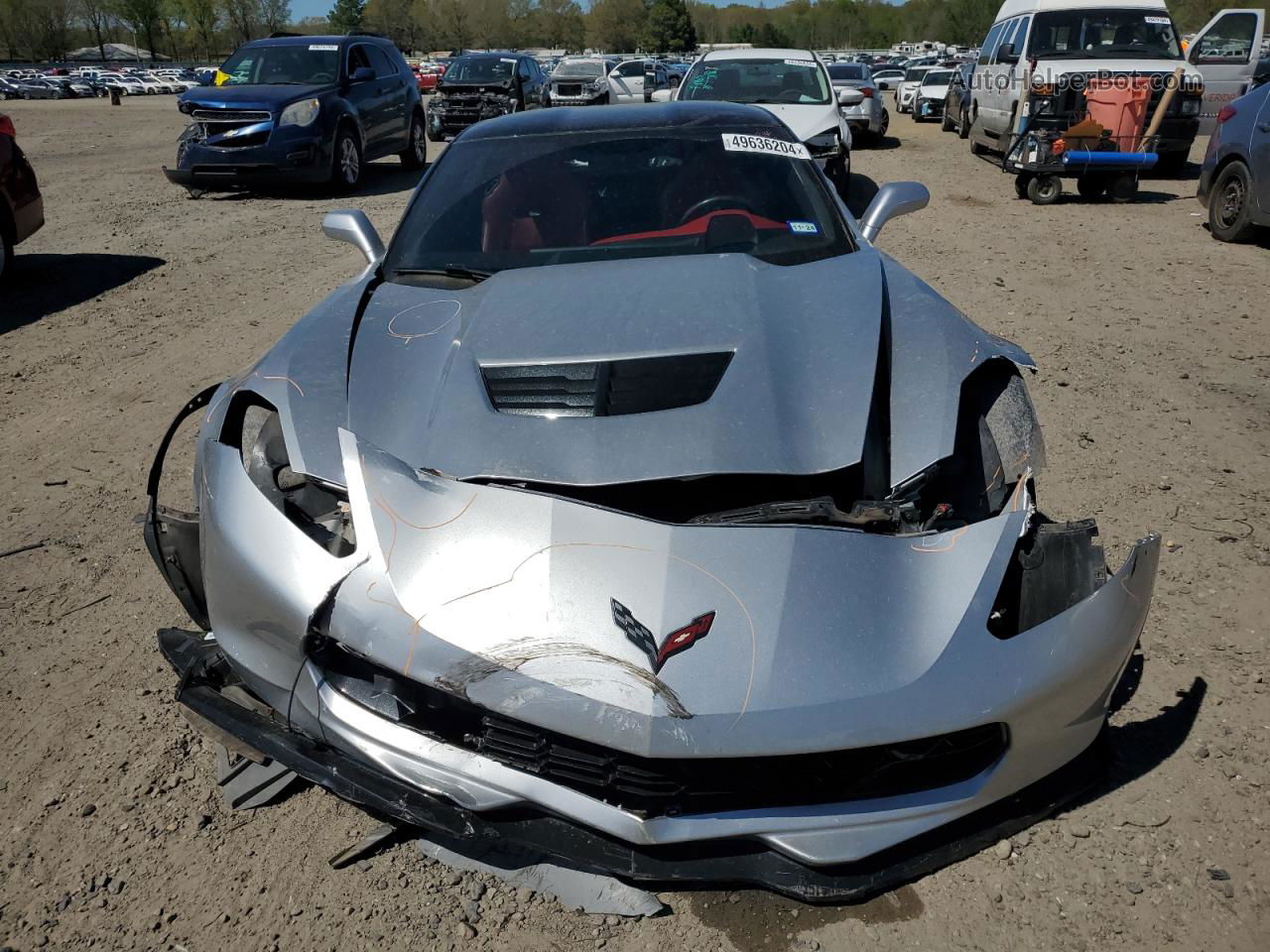 2017 Chevrolet Corvette Z06 2lz Silver vin: 1G1YS2D61H5500005