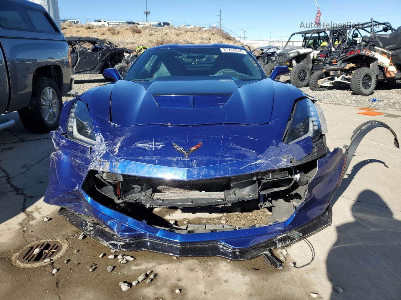 2017 Chevrolet Corvette Z06 2lz Blue vin: 1G1YS2D63H5600364