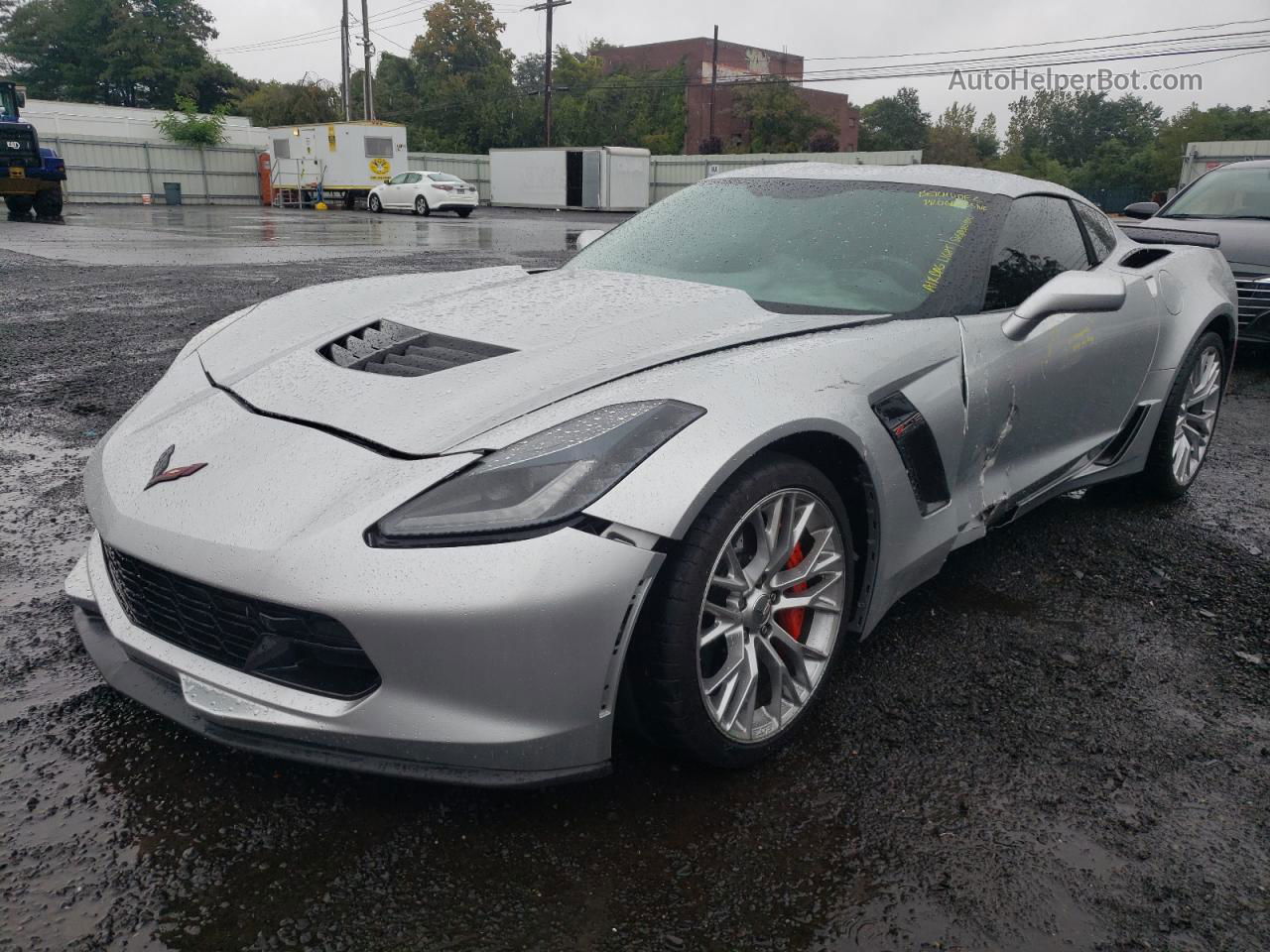 2017 Chevrolet Corvette Z06 2lz Silver vin: 1G1YS2D65H5605128