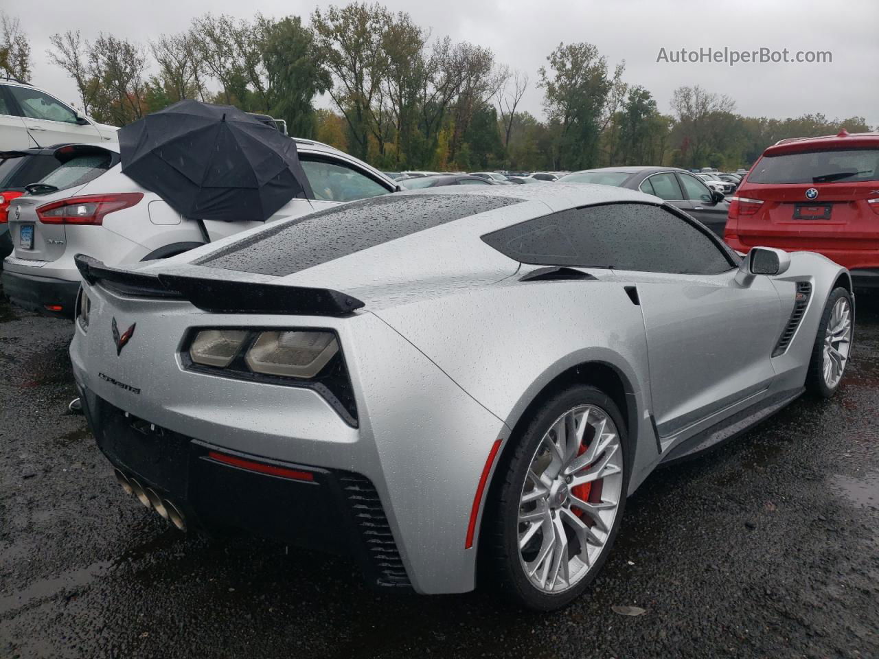 2017 Chevrolet Corvette Z06 2lz Silver vin: 1G1YS2D65H5605128