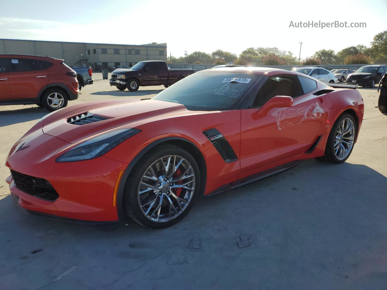 2017 Chevrolet Corvette Z06 2lz Красный vin: 1G1YS2D67H5602375