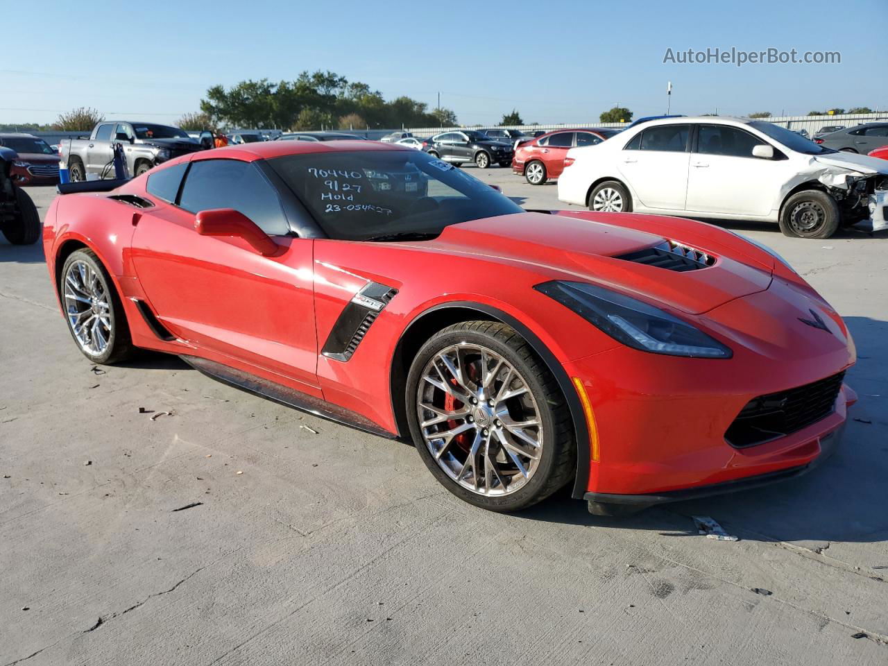 2017 Chevrolet Corvette Z06 2lz Red vin: 1G1YS2D67H5602375