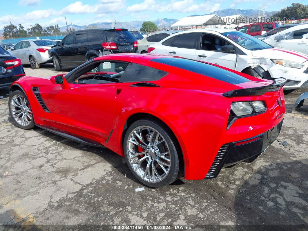 2017 Chevrolet Corvette Z06 Red vin: 1G1YS2D67H5602375