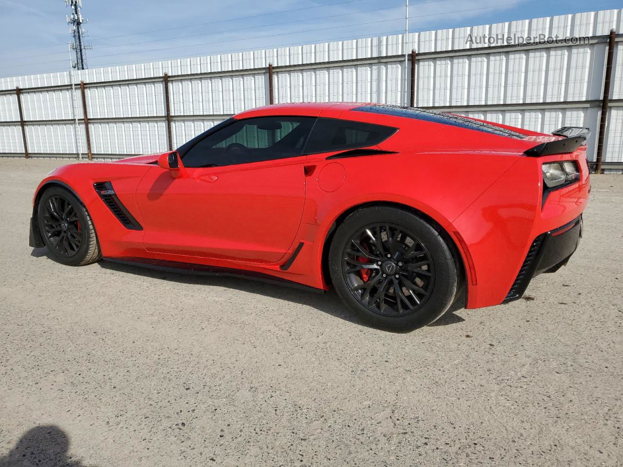 2017 Chevrolet Corvette Z06 2lz Red vin: 1G1YS2D6XH5600152