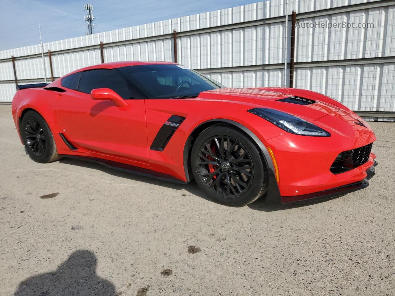 2017 Chevrolet Corvette Z06 2lz Red vin: 1G1YS2D6XH5600152