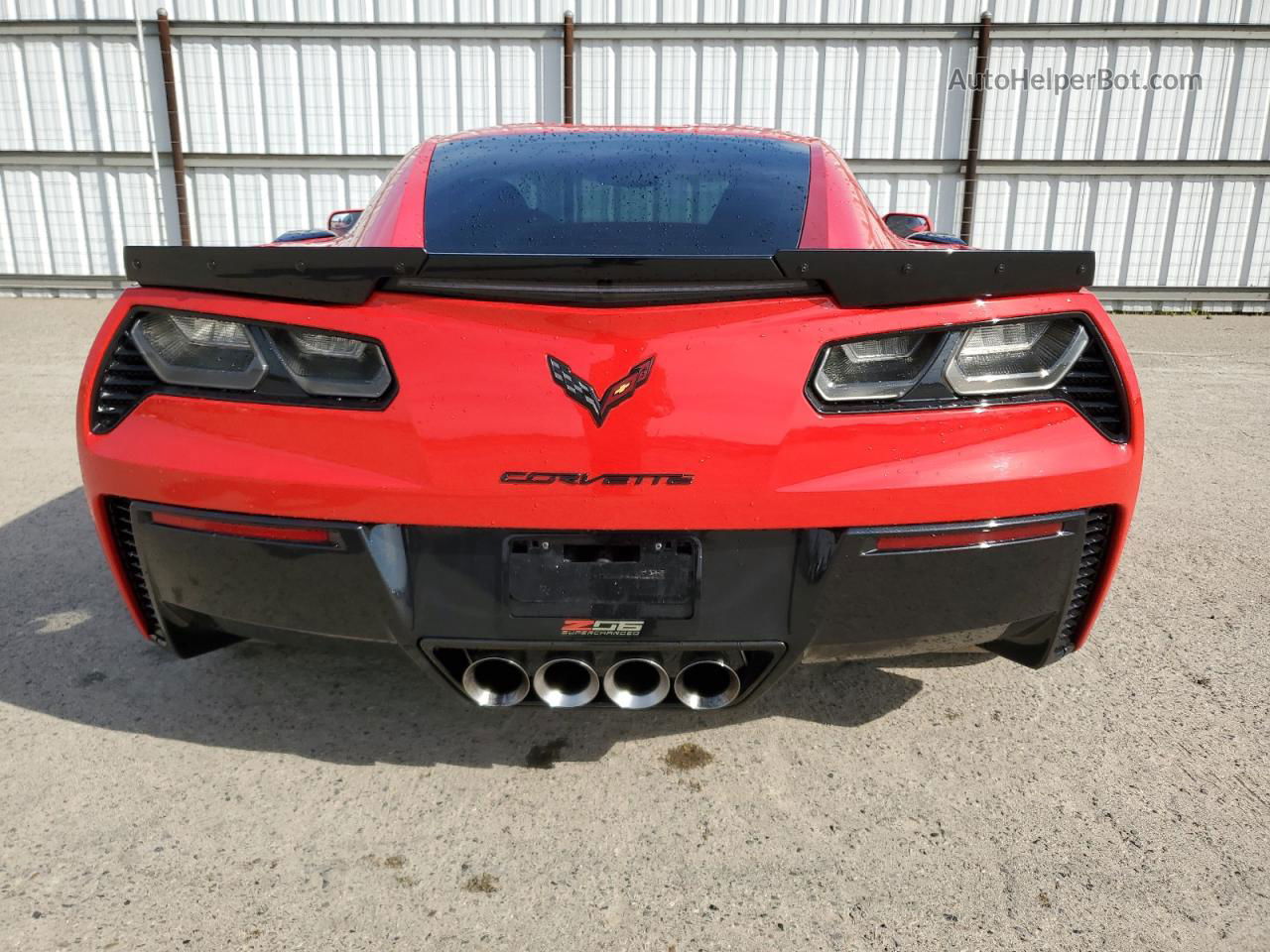 2017 Chevrolet Corvette Z06 2lz Red vin: 1G1YS2D6XH5600152