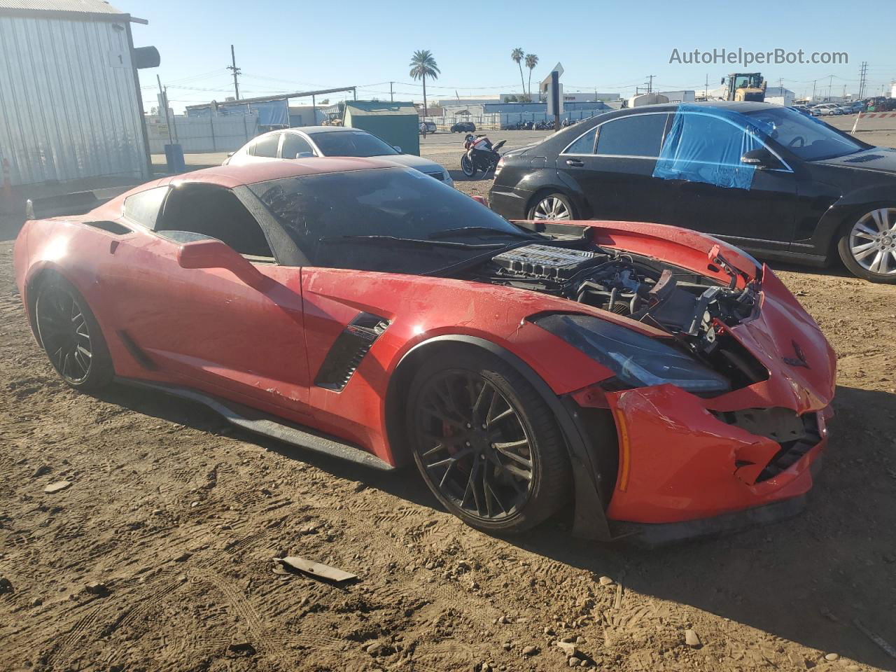 2017 Chevrolet Corvette Z06 3lz Red vin: 1G1YT2D60H5603817