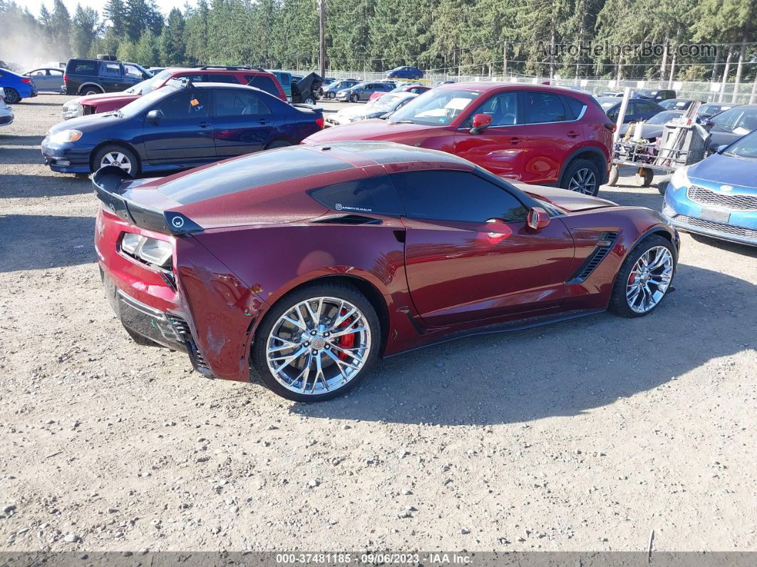 2017 Chevrolet Corvette Z06 3lz Burgundy vin: 1G1YU2D62H5602231