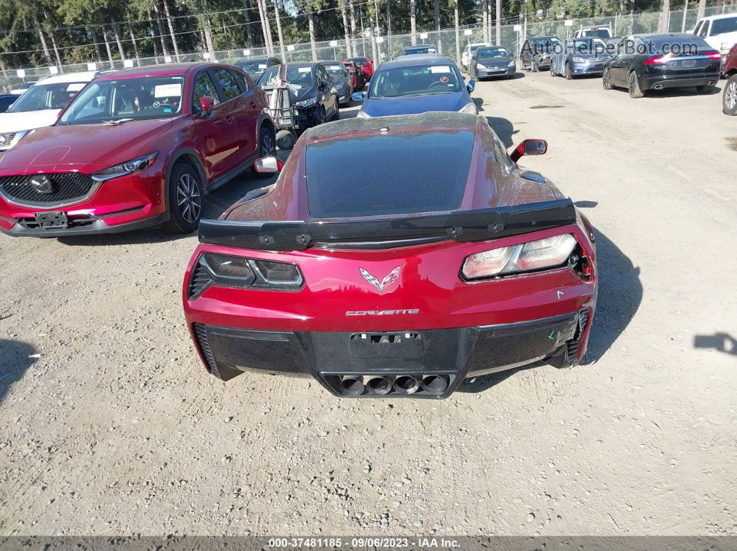 2017 Chevrolet Corvette Z06 3lz Burgundy vin: 1G1YU2D62H5602231