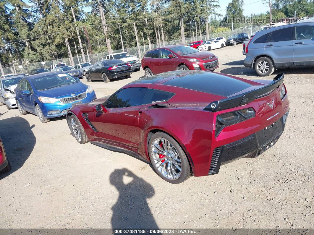 2017 Chevrolet Corvette Z06 3lz Burgundy vin: 1G1YU2D62H5602231