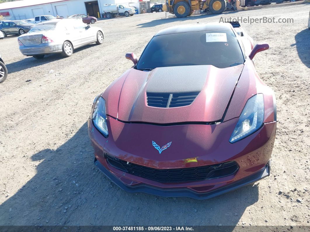 2017 Chevrolet Corvette Z06 3lz Burgundy vin: 1G1YU2D62H5602231