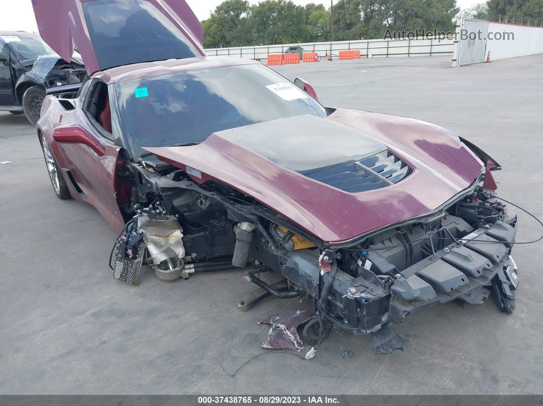 2017 Chevrolet Corvette Z06 3lz Maroon vin: 1G1YU2D66H5602233