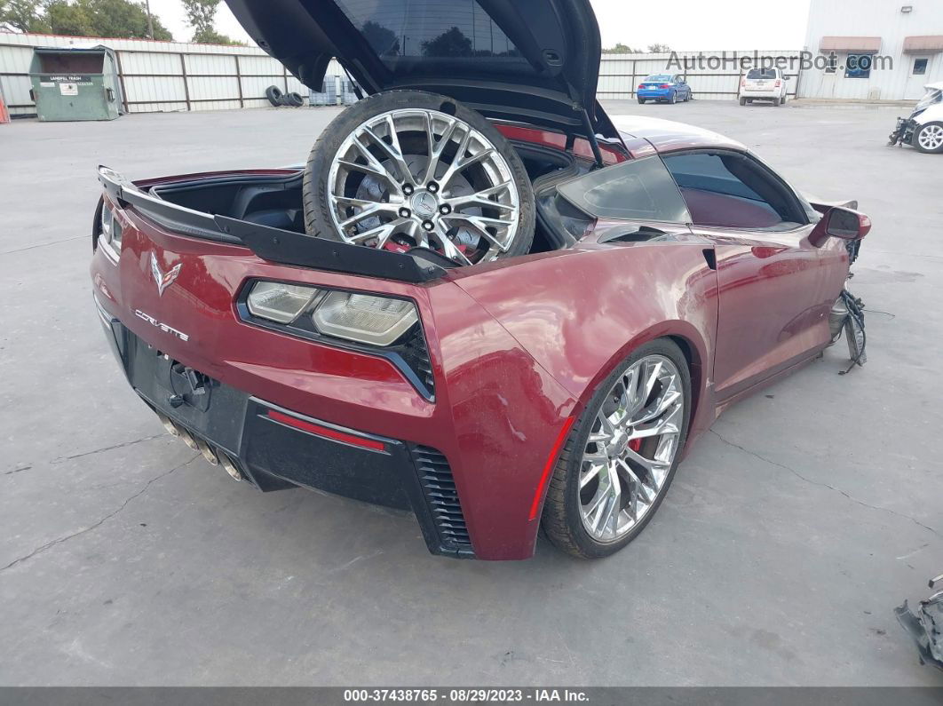 2017 Chevrolet Corvette Z06 3lz Maroon vin: 1G1YU2D66H5602233