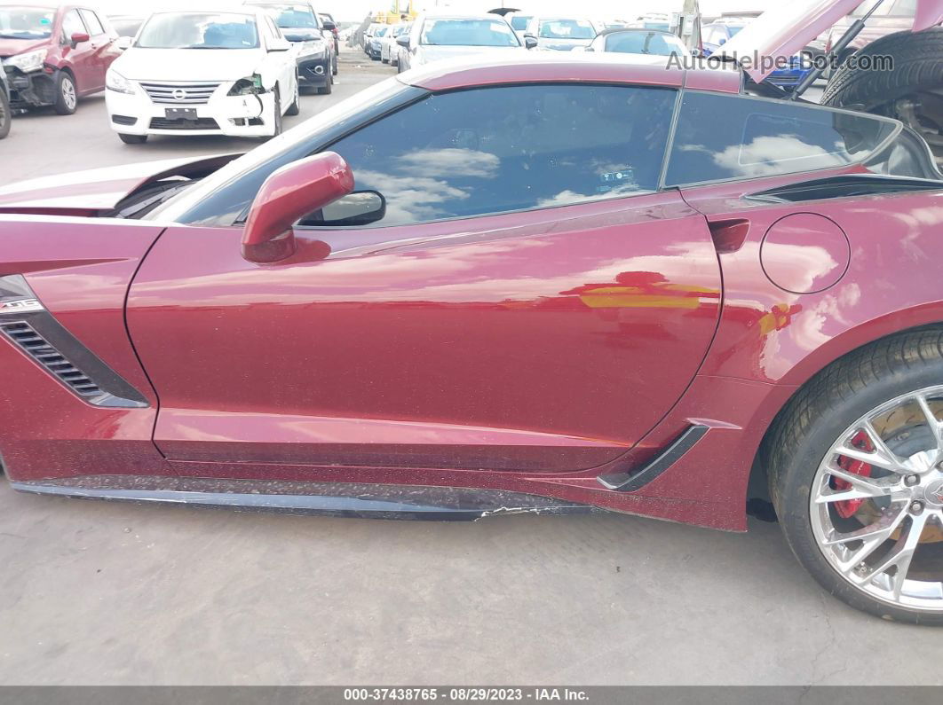 2017 Chevrolet Corvette Z06 3lz Maroon vin: 1G1YU2D66H5602233