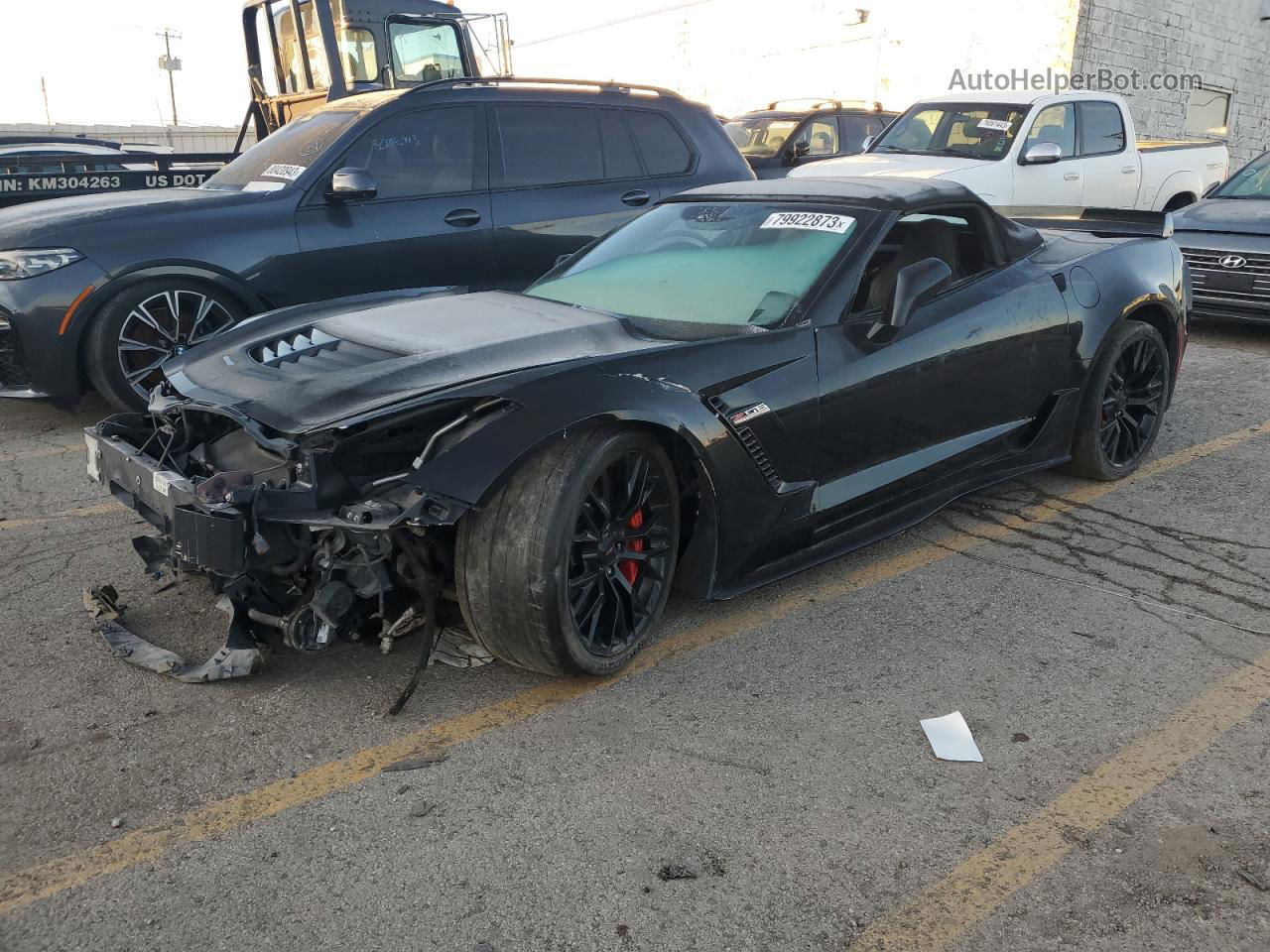 2017 Chevrolet Corvette Z06 3lz Black vin: 1G1YU3D60H5603836