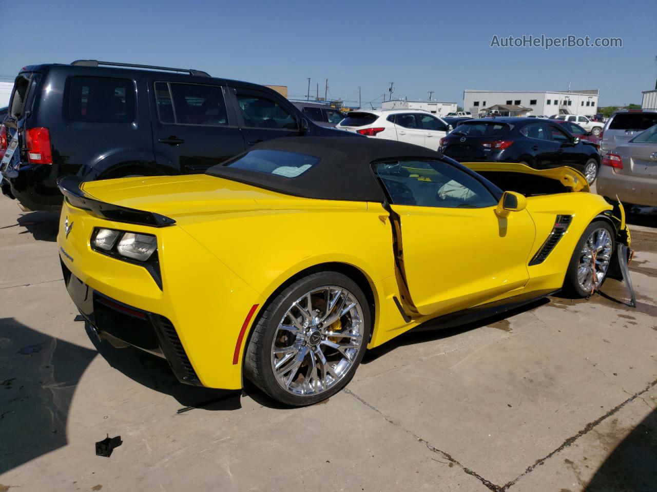 2017 Chevrolet Corvette Z06 3lz Yellow vin: 1G1YU3D61H5600637