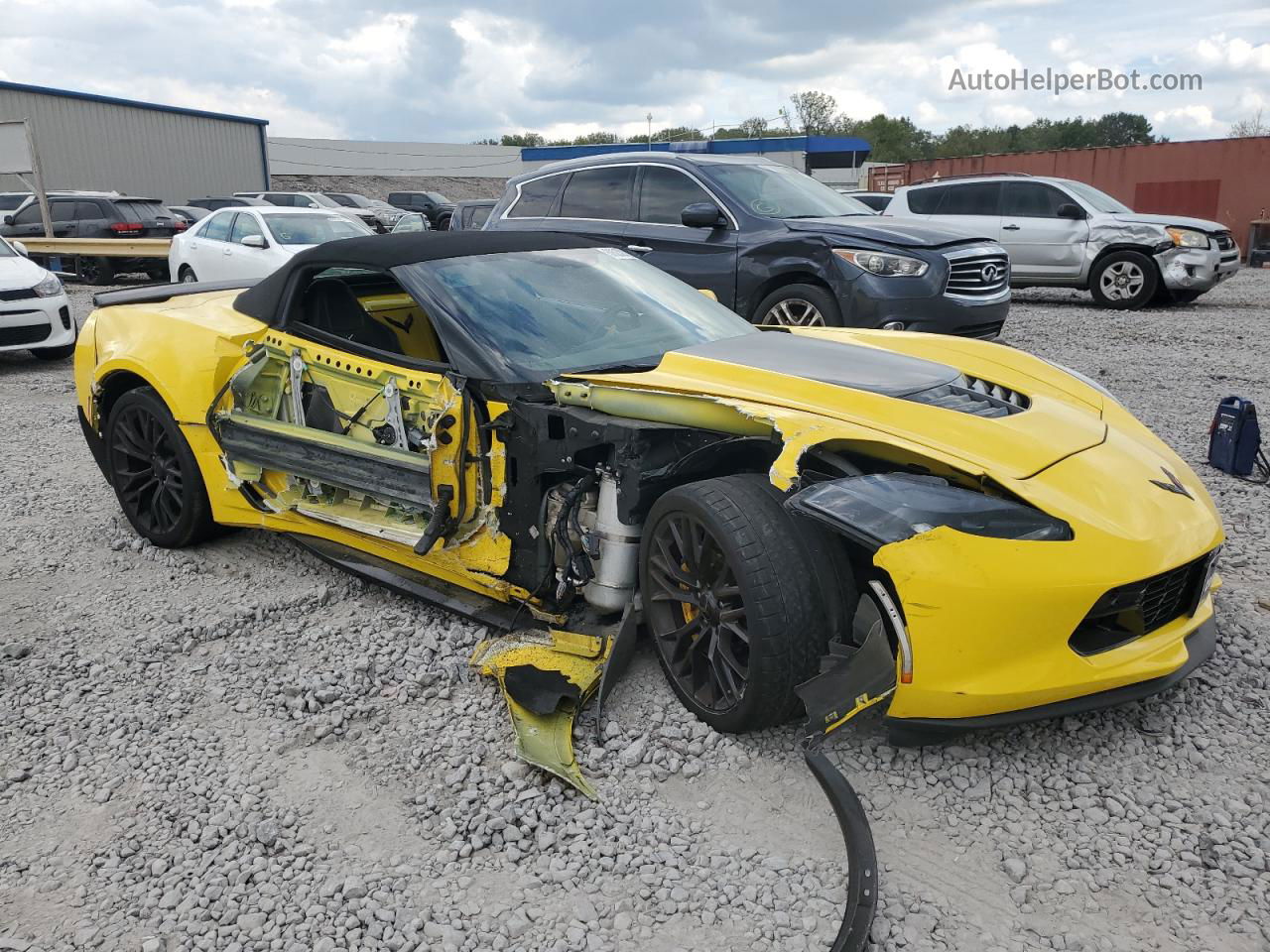 2017 Chevrolet Corvette Z06 3lz Желтый vin: 1G1YU3D62H5602199