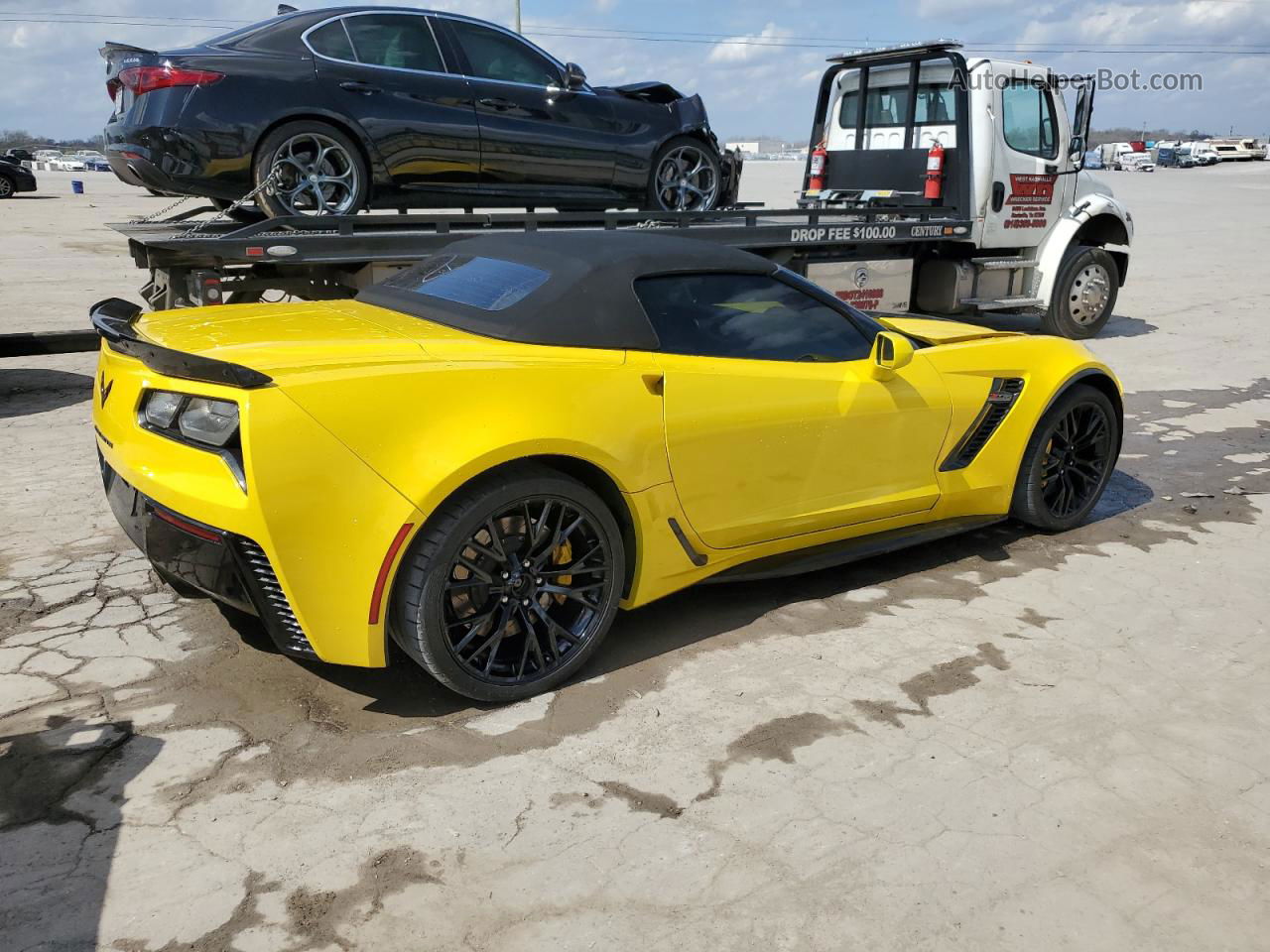 2017 Chevrolet Corvette Z06 3lz Yellow vin: 1G1YU3D62H5602199