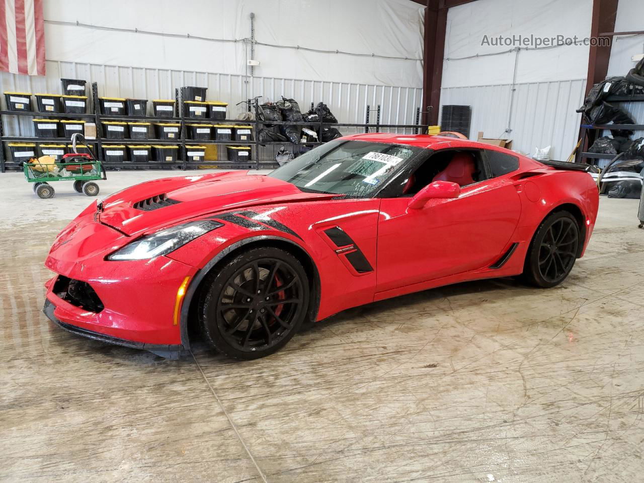 2017 Chevrolet Corvette Grand Sport 1lt Red vin: 1G1YW2D78H5108491