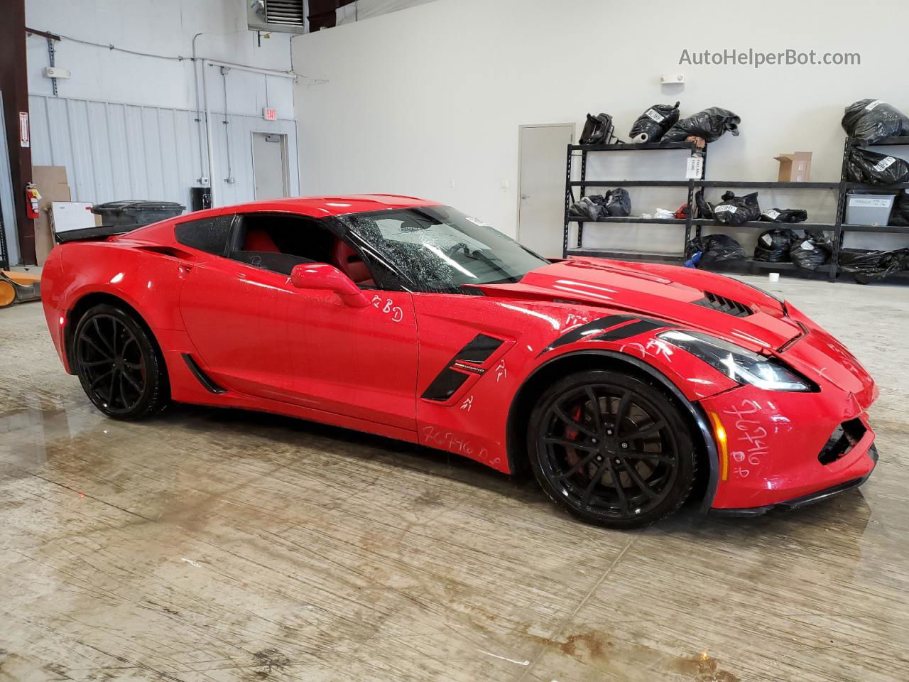 2017 Chevrolet Corvette Grand Sport 1lt Red vin: 1G1YW2D78H5108491