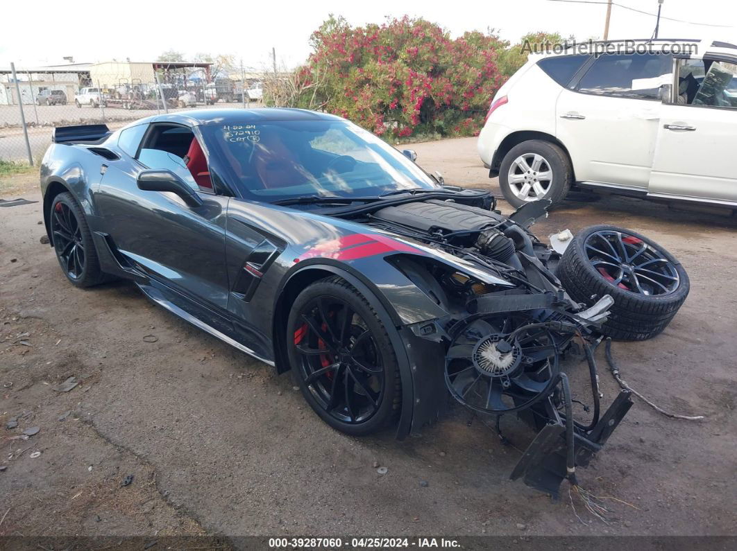 2017 Chevrolet Corvette Grand Sport Gray vin: 1G1YW2D78H5112492