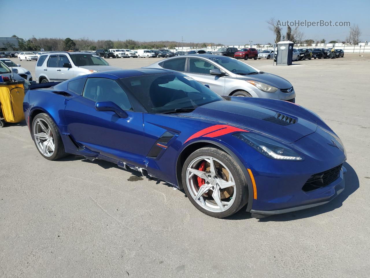 2017 Chevrolet Corvette Grand Sport 2lt Blue vin: 1G1YX2D72H5110119