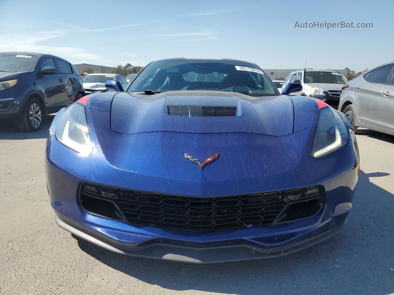 2017 Chevrolet Corvette Grand Sport 2lt Blue vin: 1G1YX2D72H5110119