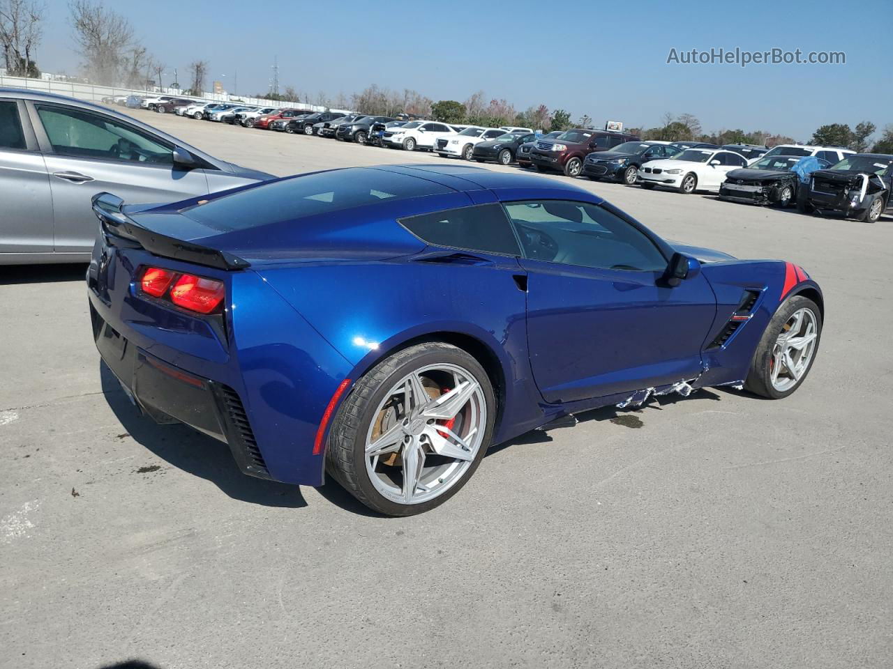 2017 Chevrolet Corvette Grand Sport 2lt Blue vin: 1G1YX2D72H5110119