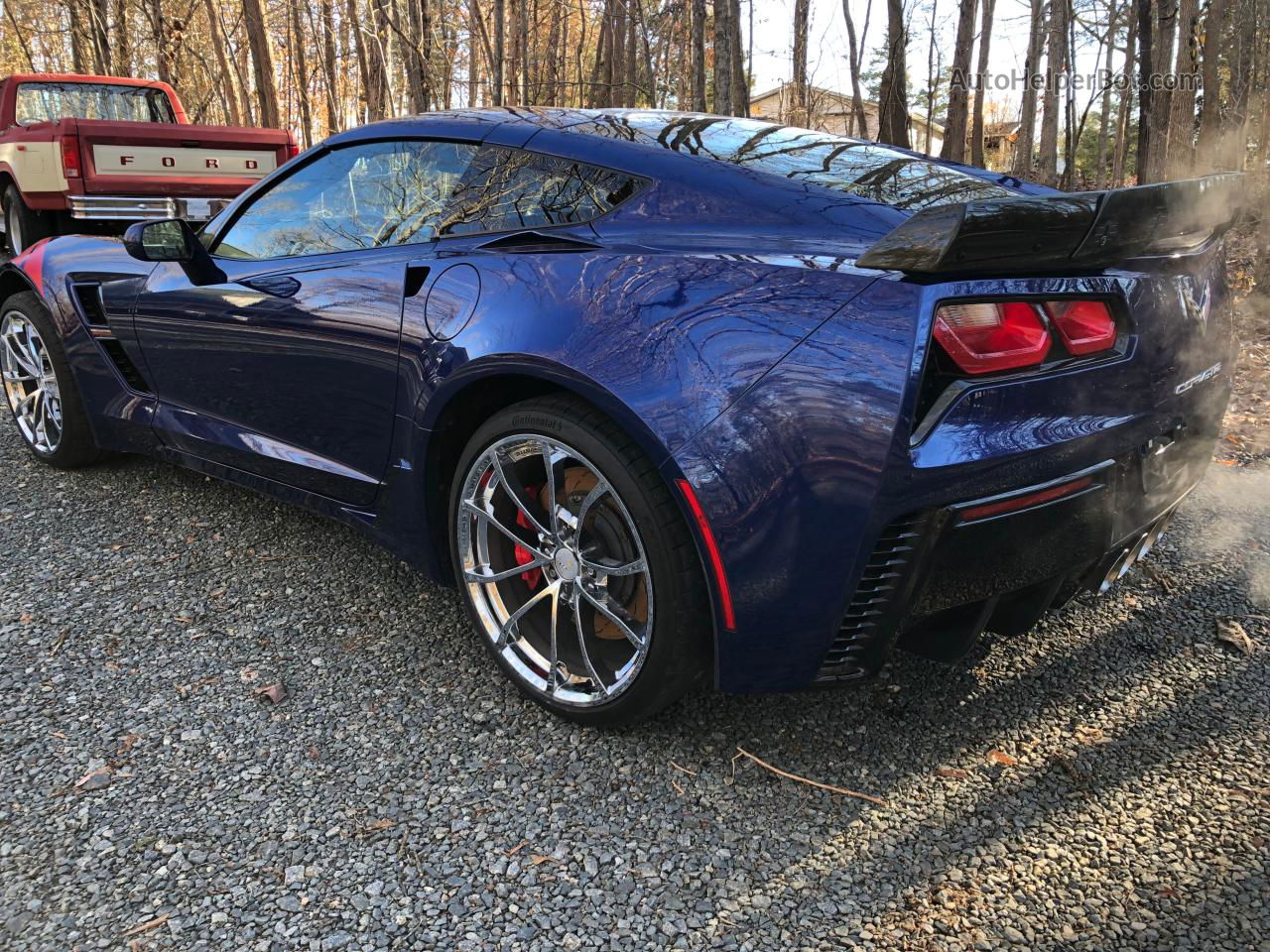 2017 Chevrolet Corvette Grand Sport 2lt Синий vin: 1G1YX2D77H5110178