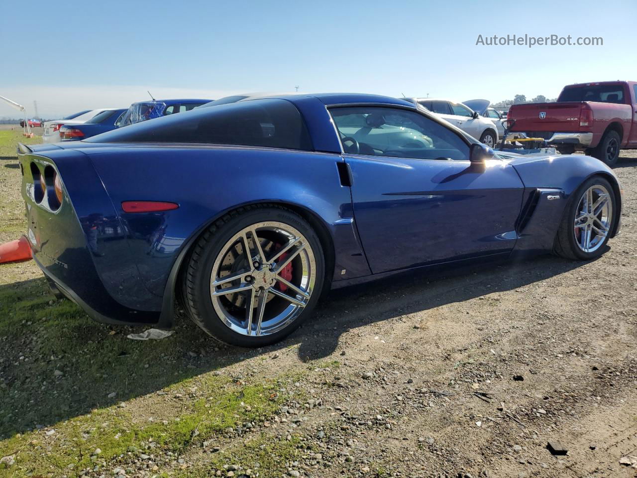 2006 Chevrolet Corvette Z06 Синий vin: 1G1YY25E365132217