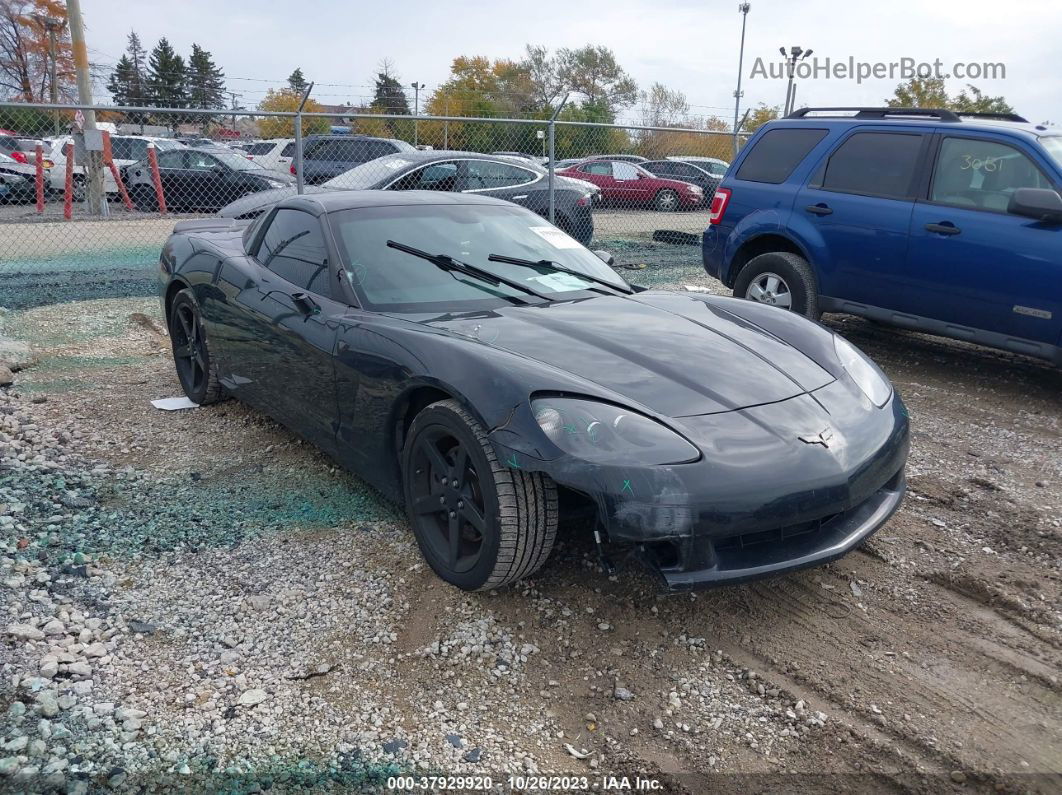 2006 Chevrolet Corvette Black vin: 1G1YY25U565133506