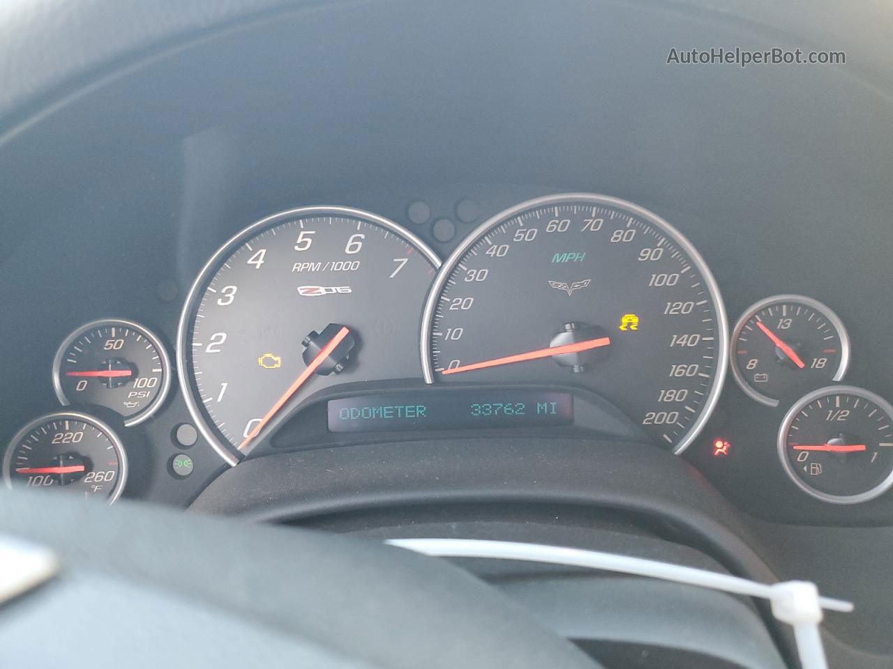 2006 Chevrolet Corvette Z06 Yellow vin: 1G1YY26E265130652