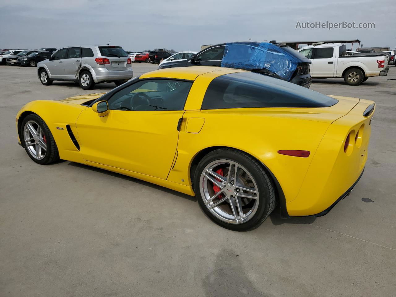 2006 Chevrolet Corvette Z06 Yellow vin: 1G1YY26E265130652