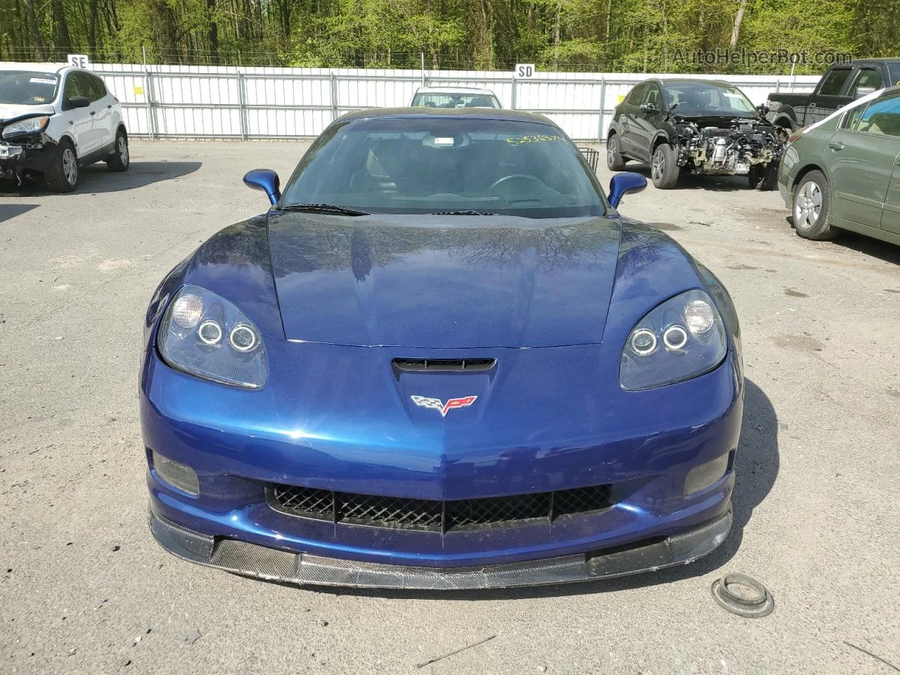 2006 Chevrolet Corvette Z06 Синий vin: 1G1YY26E365100561