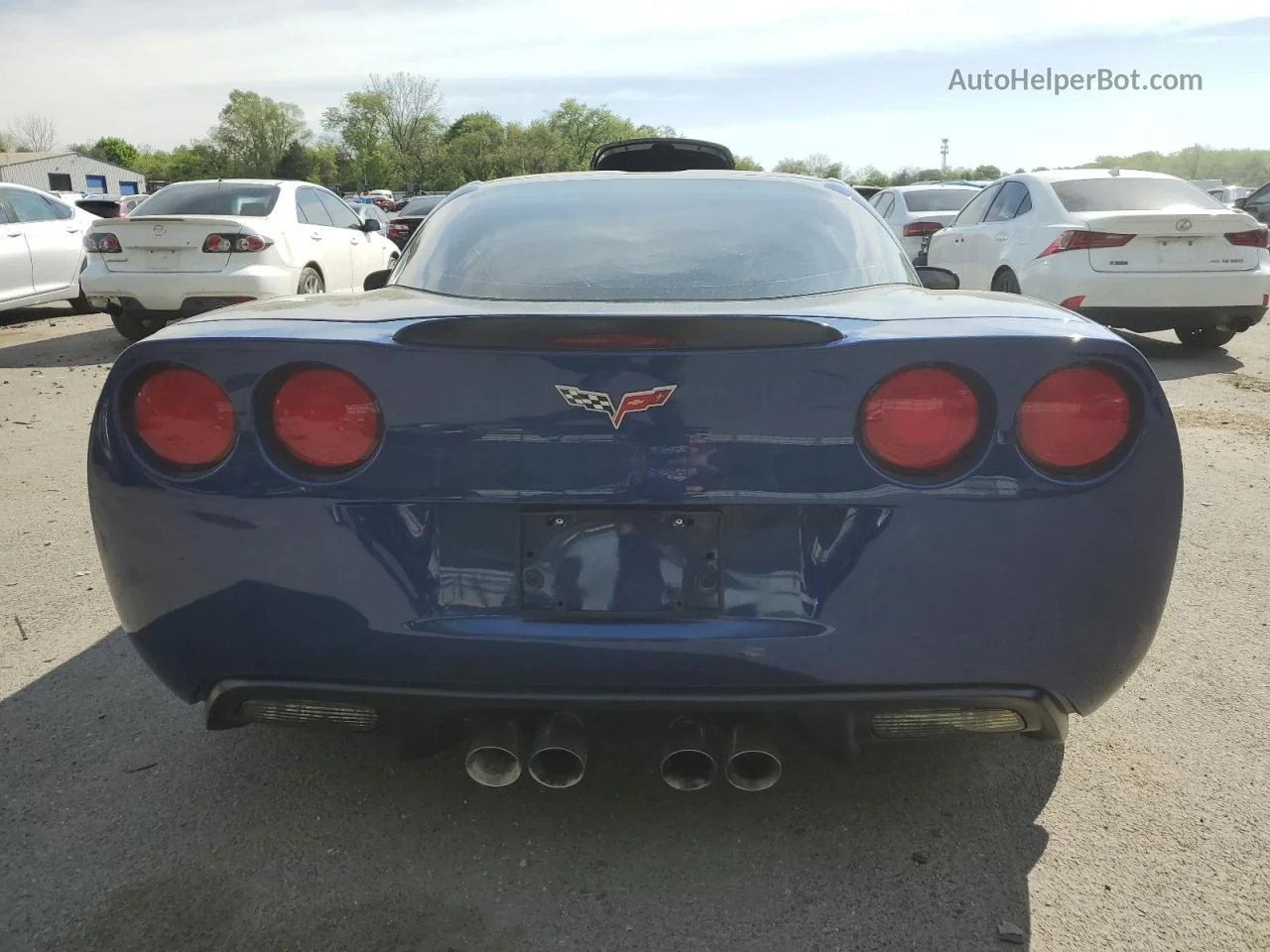 2006 Chevrolet Corvette Z06 Синий vin: 1G1YY26E365100561