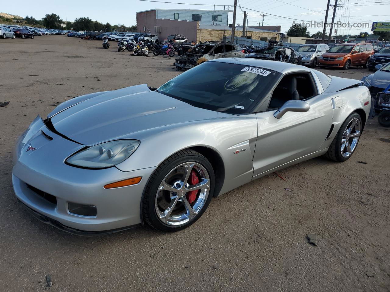 2006 Chevrolet Corvette Z06 Silver vin: 1G1YY26E465112573