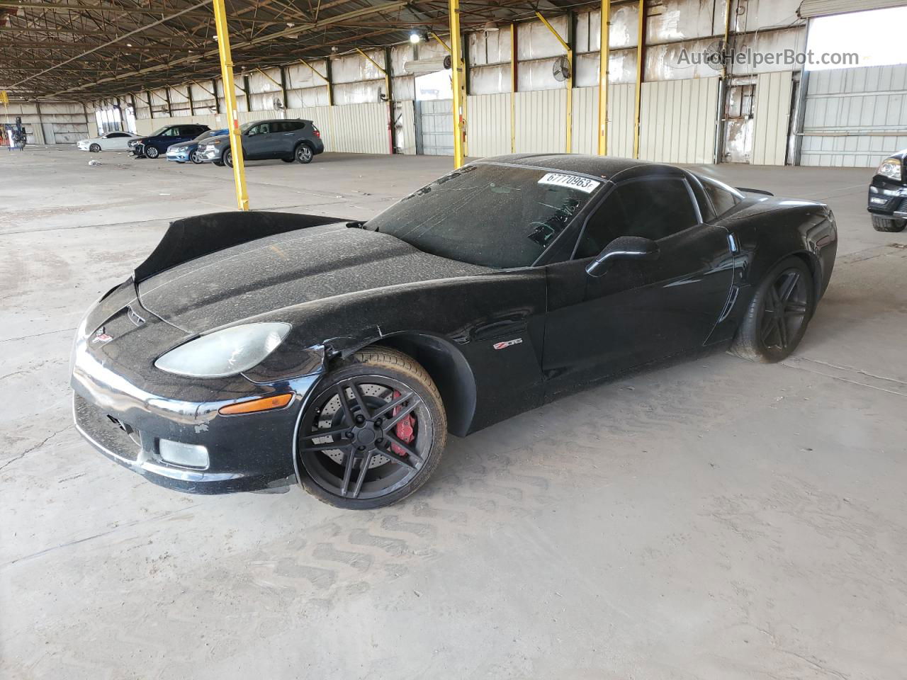 2006 Chevrolet Corvette Z06 Black vin: 1G1YY26E465117398