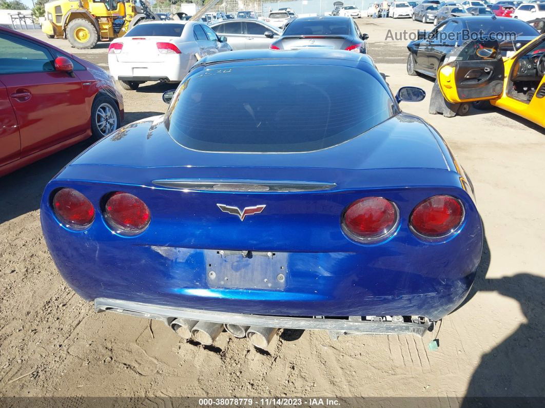 2006 Chevrolet Corvette Blue vin: 1G1YY26U165118287