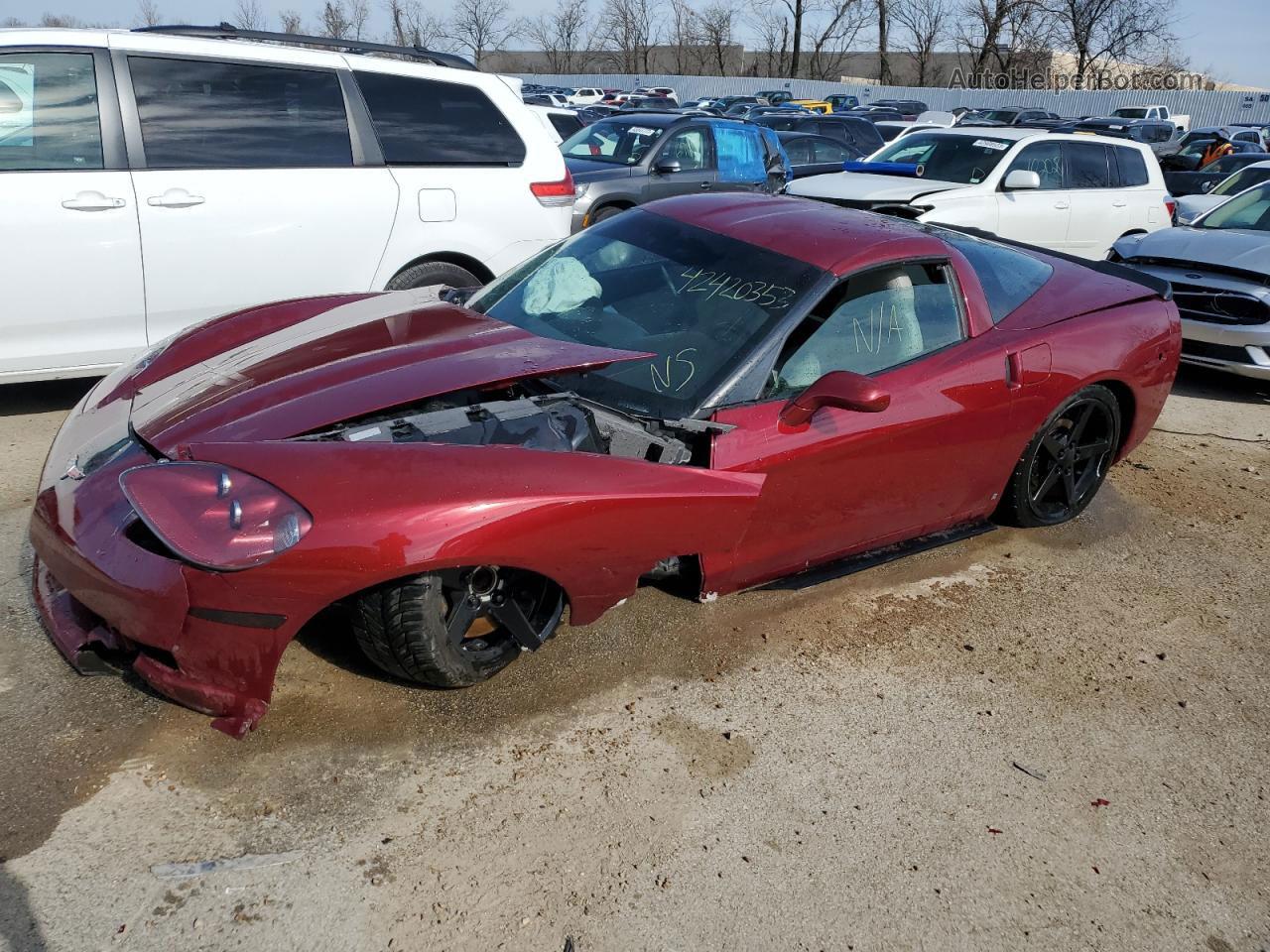 2006 Chevrolet Corvette  Red vin: 1G1YY26U265132294