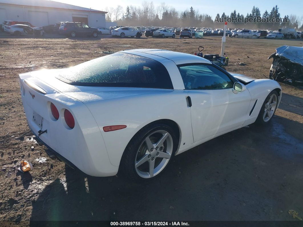 2006 Chevrolet Corvette   White vin: 1G1YY26U365129534