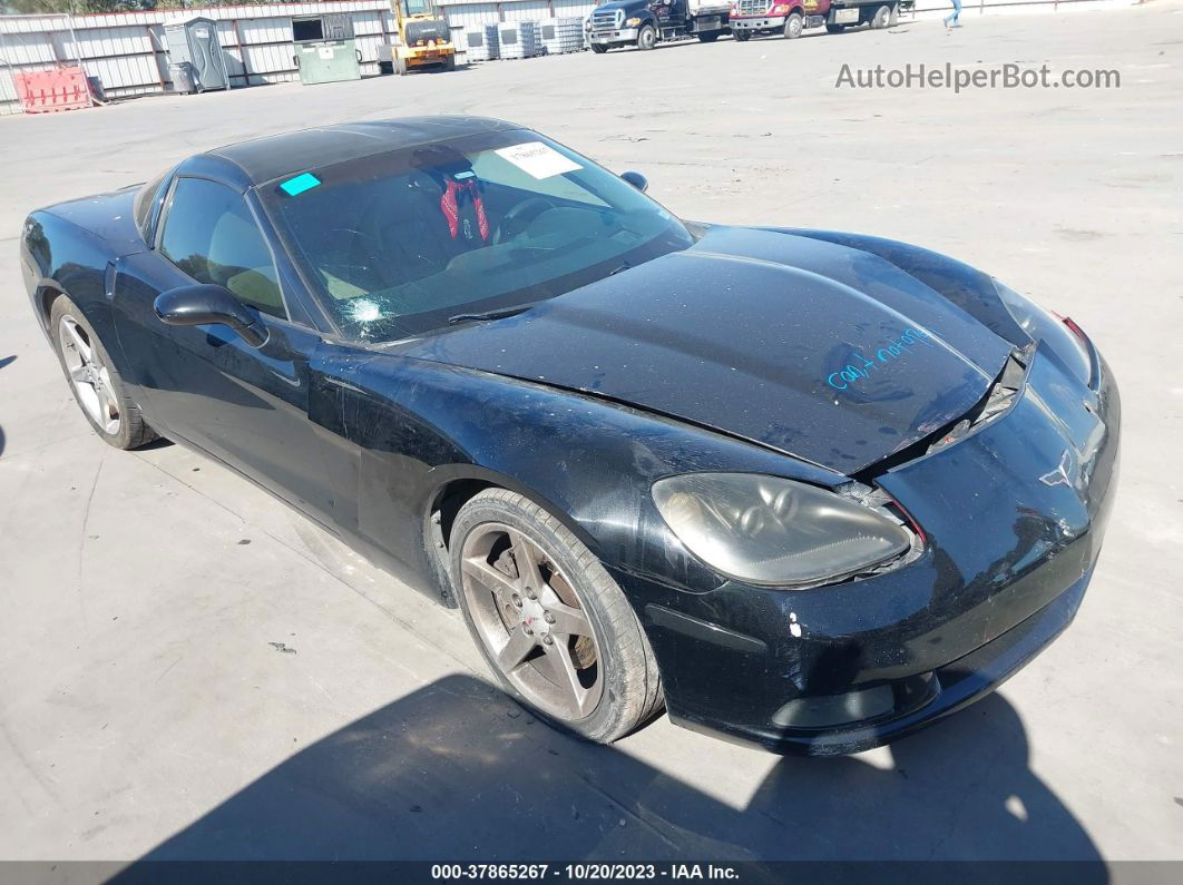 2006 Chevrolet Corvette Black vin: 1G1YY26U565114596