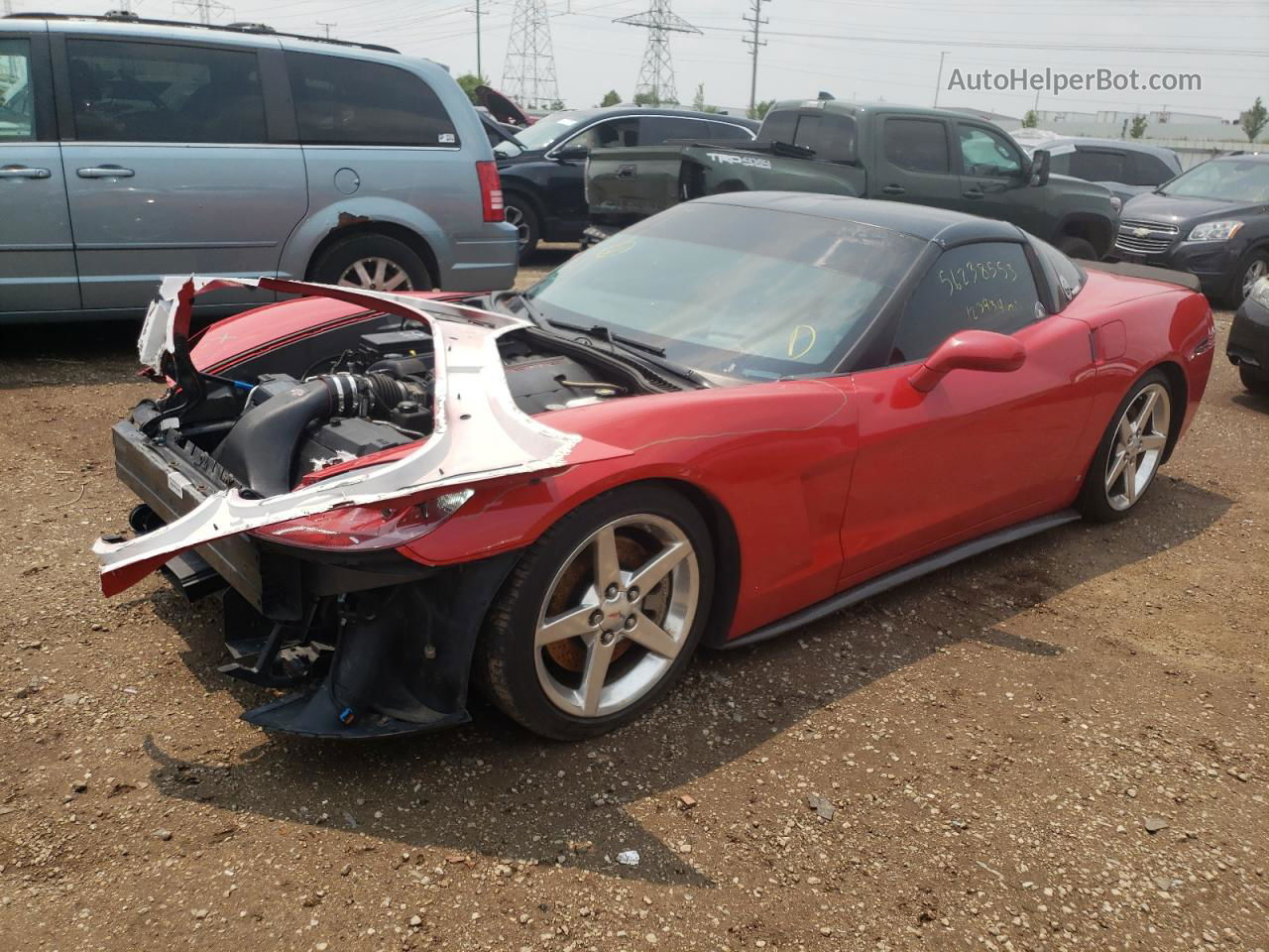 2006 Chevrolet Corvette  Red vin: 1G1YY26U765120965