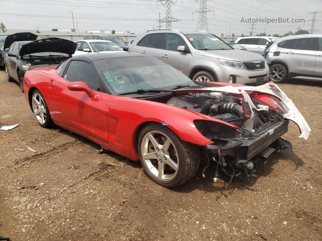 2006 Chevrolet Corvette  Red vin: 1G1YY26U765120965