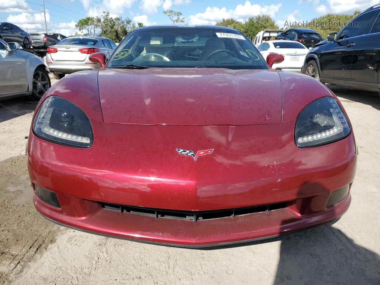 2006 Chevrolet Corvette  Темно-бордовый vin: 1G1YY26U765122893