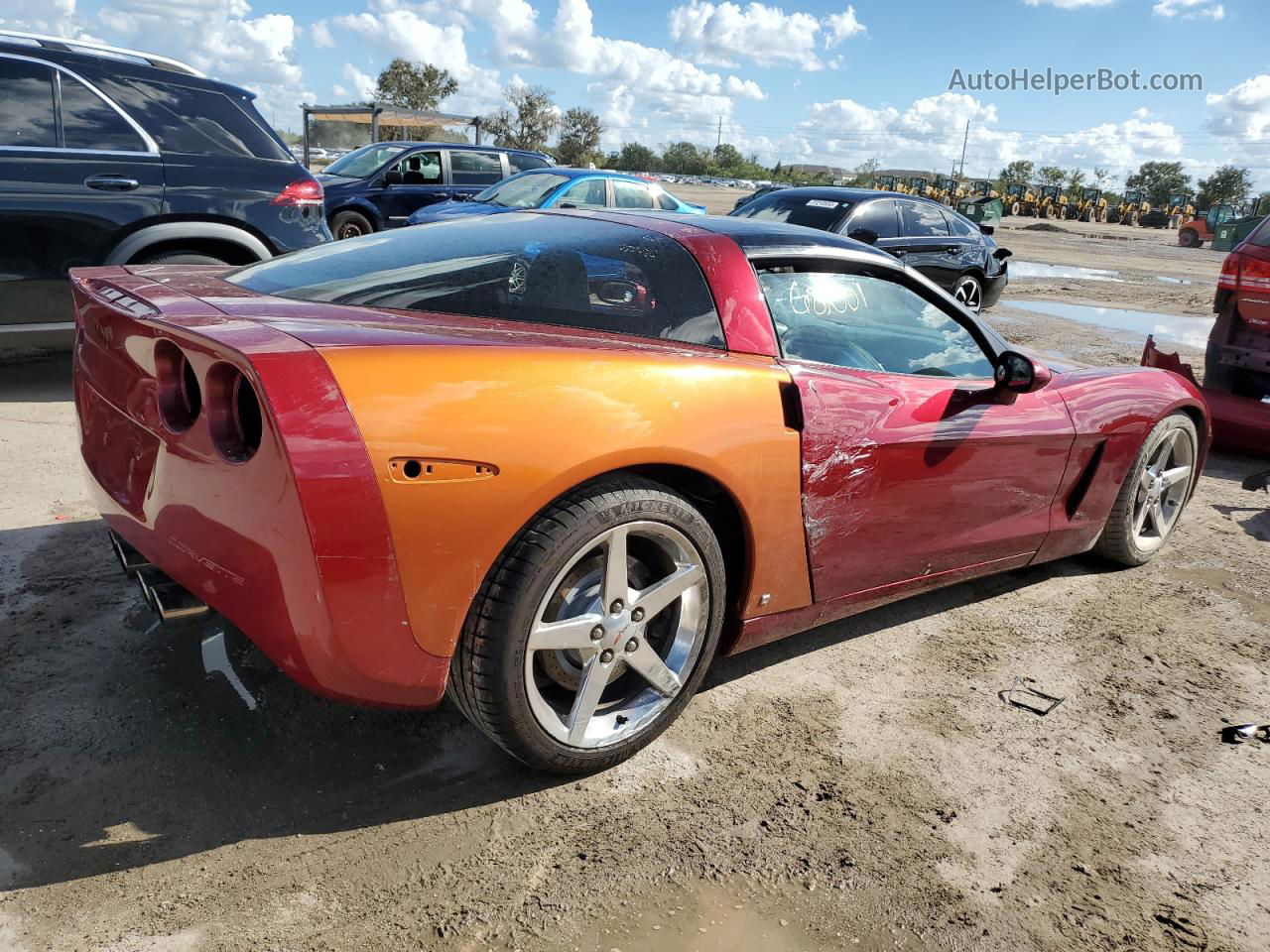 2006 Chevrolet Corvette  Темно-бордовый vin: 1G1YY26U765122893