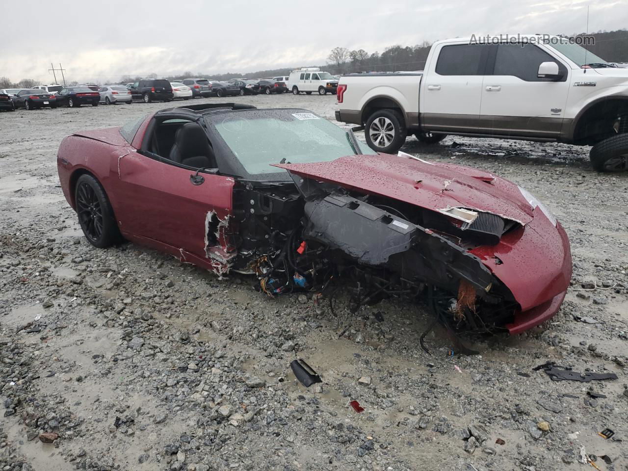 2006 Chevrolet Corvette  Burgundy vin: 1G1YY26U865116651