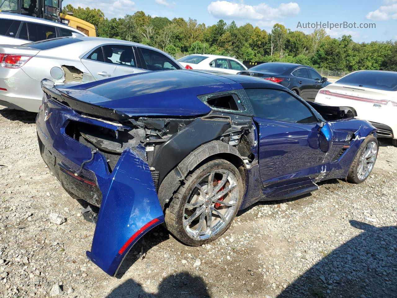 2017 Chevrolet Corvette Grand Sport 2lt Blue vin: 1G1YY2D74H5116310