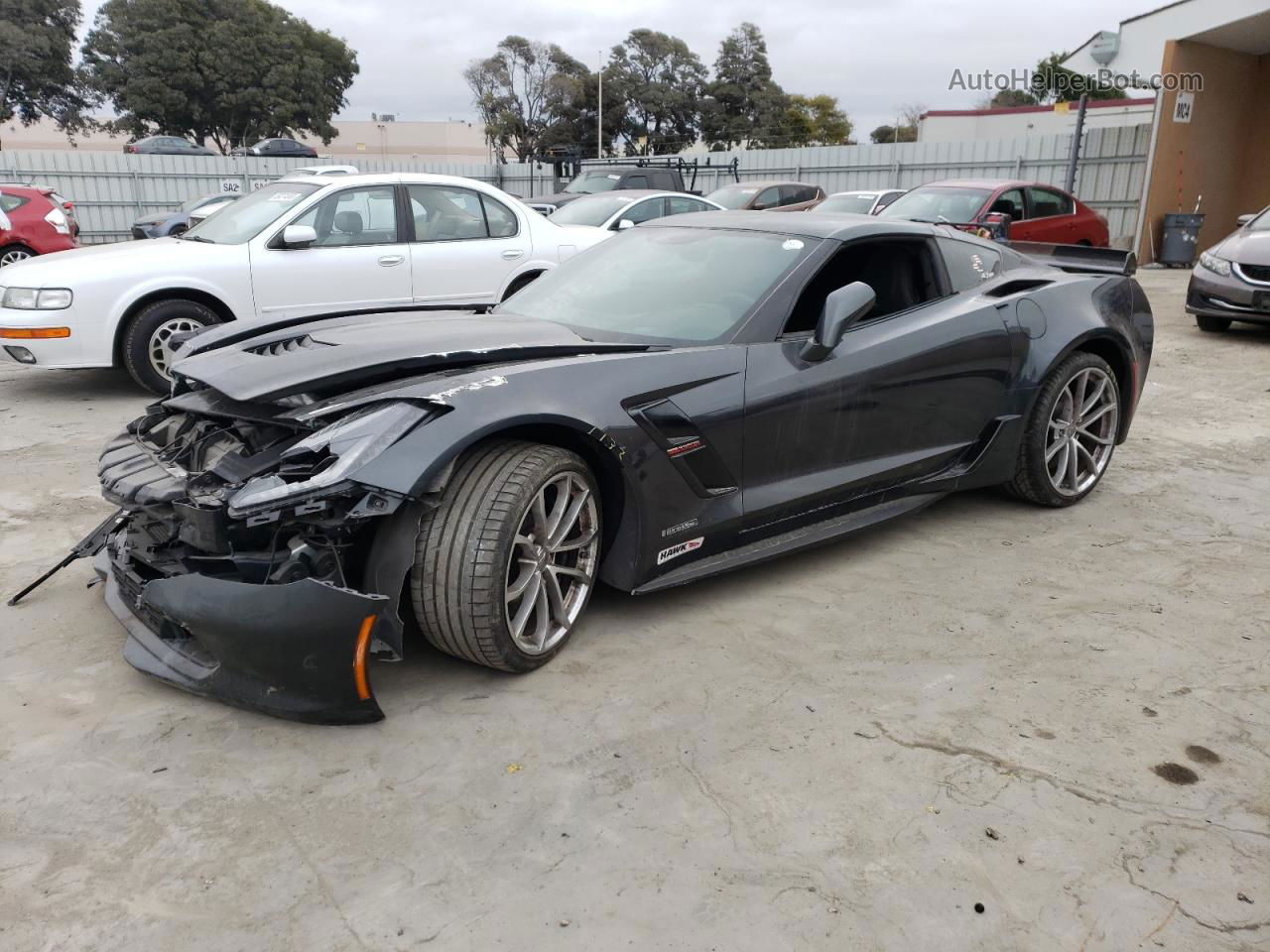 2017 Chevrolet Corvette Grand Sport 2lt Black vin: 1G1YY2D77H5102014