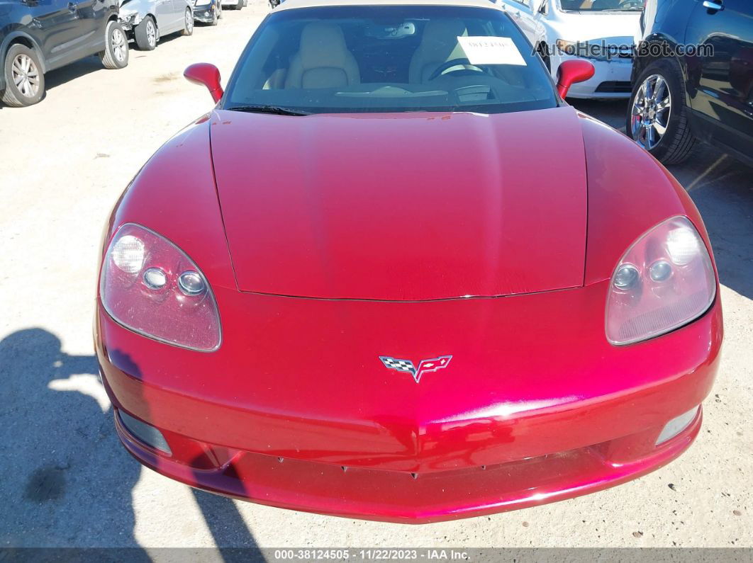 2006 Chevrolet Corvette Burgundy vin: 1G1YY36U965117023