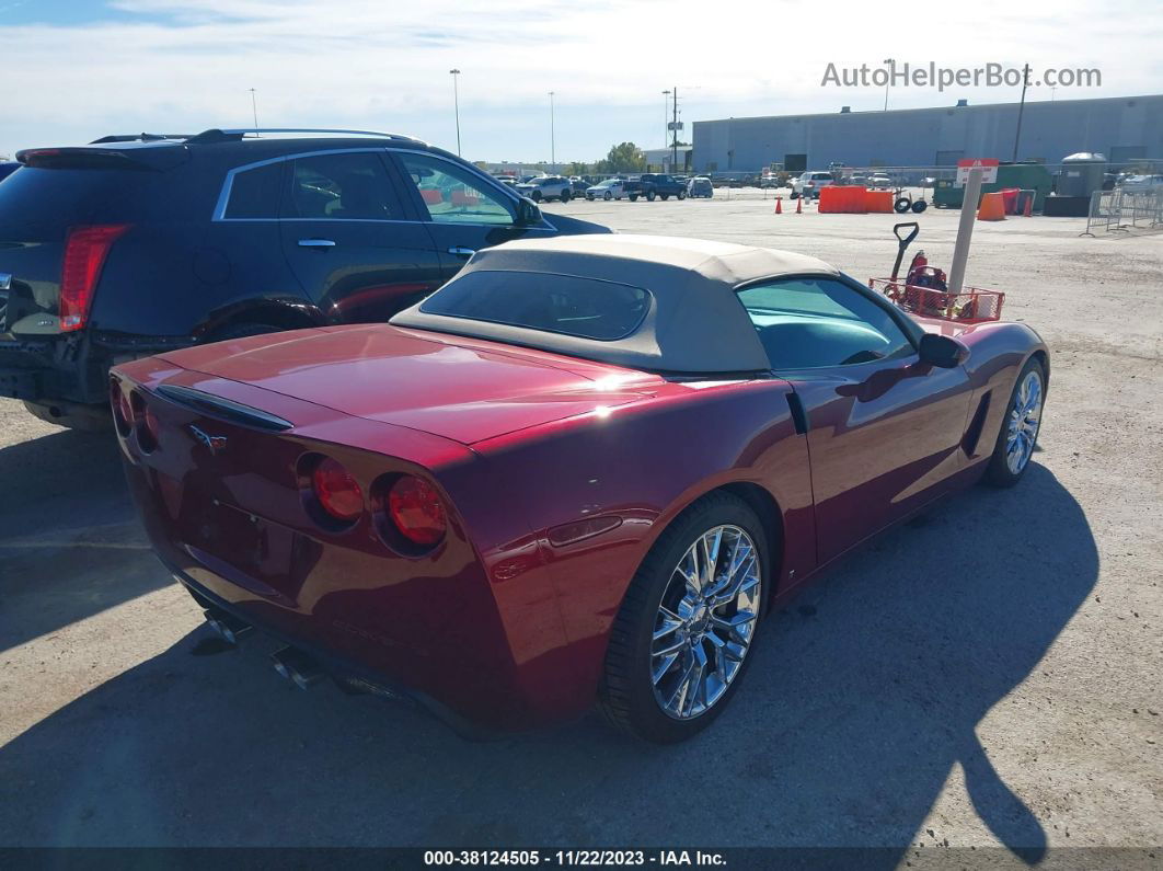 2006 Chevrolet Corvette Burgundy vin: 1G1YY36U965117023